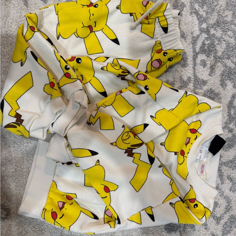 Zara Kids Matching Set - Yellow and White